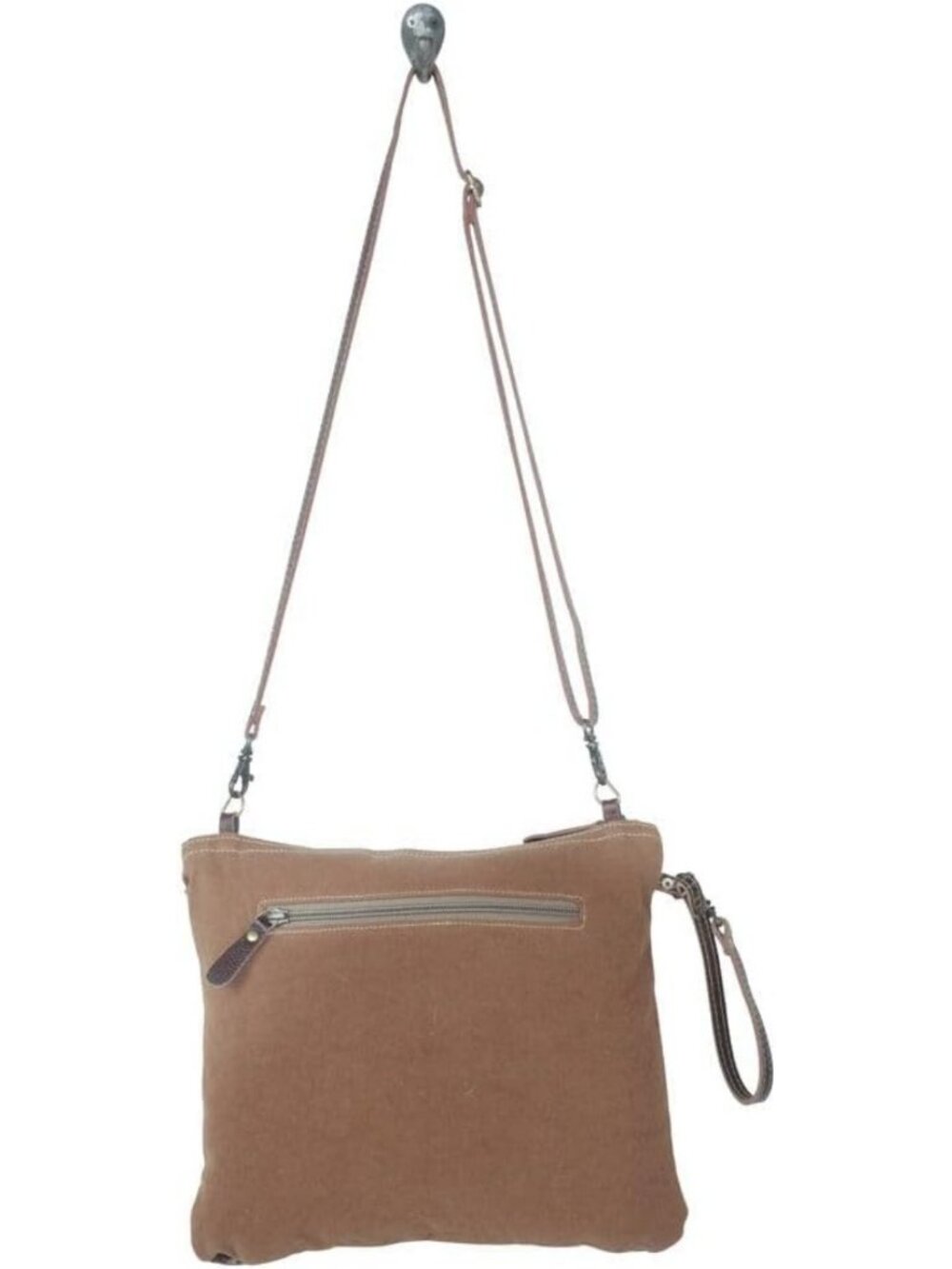Stylish Cowhide Cowgirl Purse with Leather Strap & Paisley Pattern - Western Bag - Picture 6 of 7
